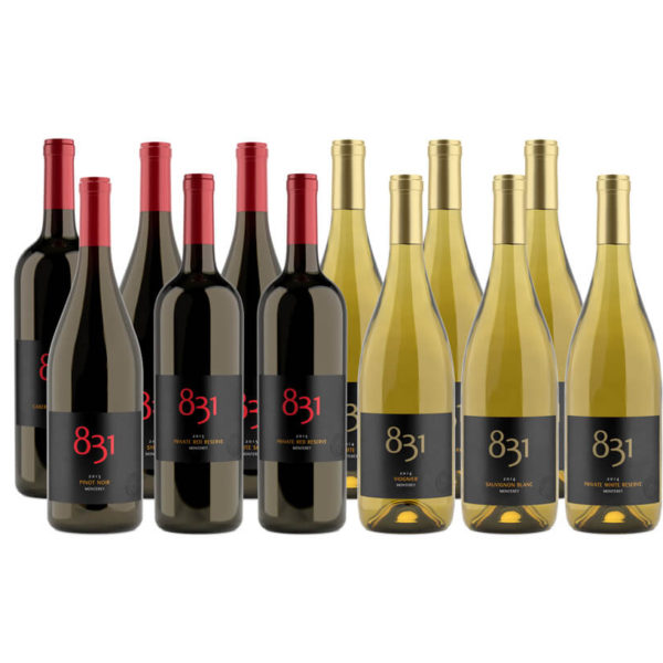 case of 12 mixed red & white wines