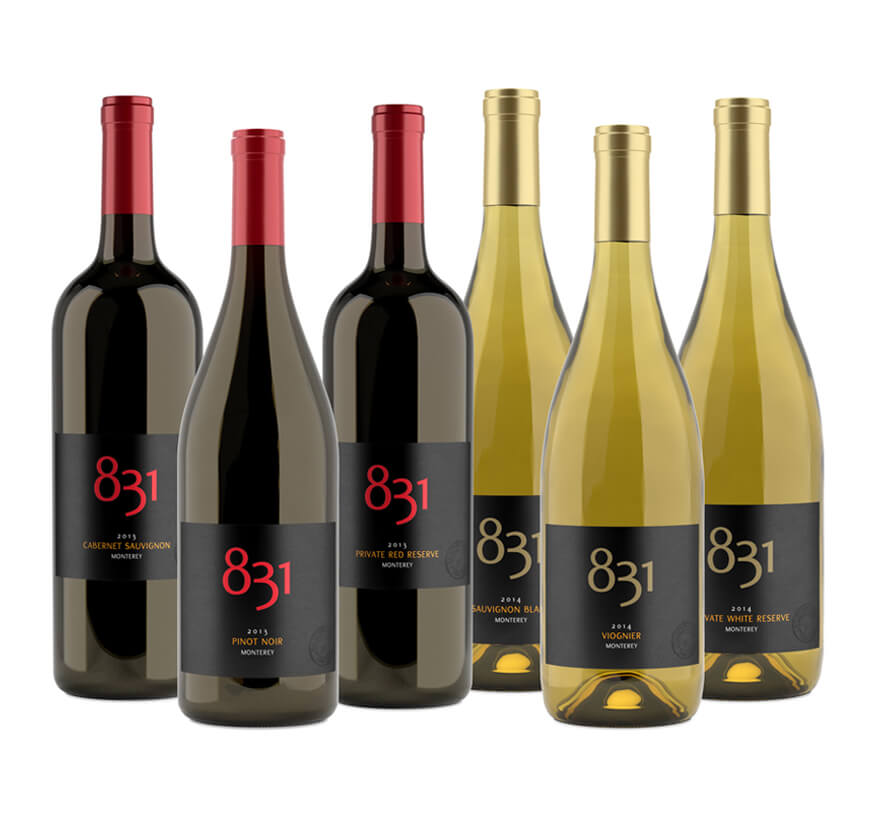 6 bottles red & white wine subscription